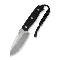 Sencut Toxodon Black G10 knife, Stonewashed 9Cr18MoV (S24036-1)