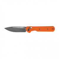 KNIVESPL - The First Sandvik 14C28N folding knife, orange G10, Stonewashed/Satin