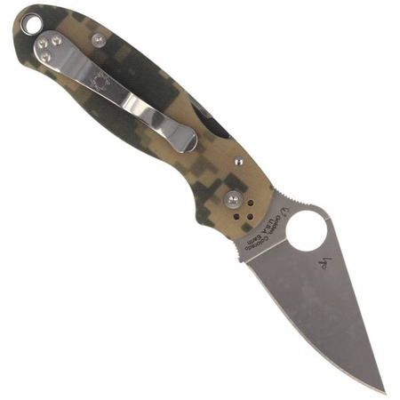 Spyderco Para 3 G-10 Digital Camo Plain Folding Knife - C223GPCMO