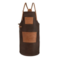 Buffalo leather apron with cross neck strap Petromax
