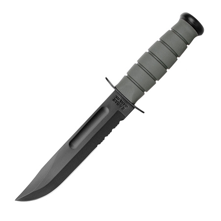 Ka-Bar 5012 - Foliage Green Utility Knife, Serrated - GFN Sheath