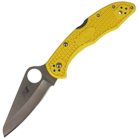 Spyderco Salt 2 FRN Yellow Plain Folding Knife - C88PYL2