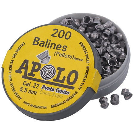 Apolo - Conic 5.5 mm shotgun shell, 200 rounds. 0.84g/13.0gr (11005)