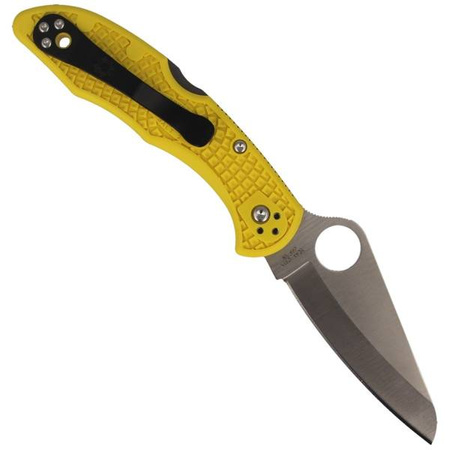 Spyderco Salt 2 FRN Yellow Plain Folding Knife - C88PYL2