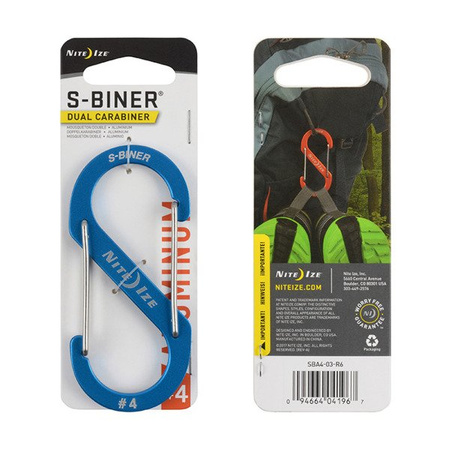 Nite Ize Carabiner - S-Biner Aluminum #4 - Blue