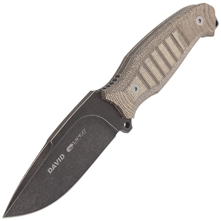 Viper David Evolution Green Canvas Micarta Knife, DSW by Rumici (VT4002ECG)