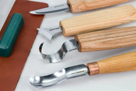 Carving knife set with wooden case - BeaverCraft S19Book