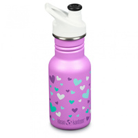 Kid Klean Kanteen Classic Bottle (mit Sport Cap) 355ml Orchid Hearts