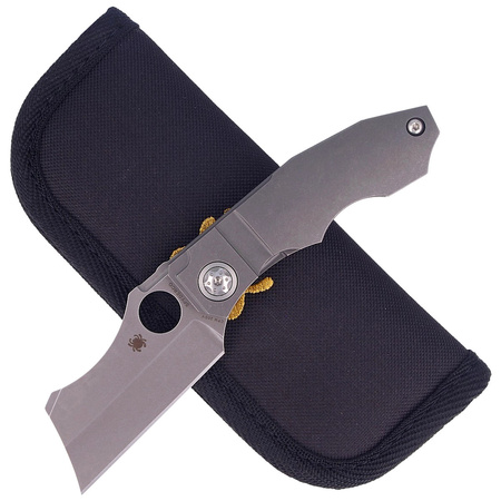 Spyderco Stovepipe Titanium CPM 20CV Plain knife (C260TIP)