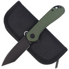 CIVIVI Elementum Flipper Green Micarta, Black Stonewashed knife (C907T-E)