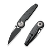 Civivi Starflare Black Aluminum, Black Stonewashed/Satin Nitro-V Folding Knife (C23052-1)