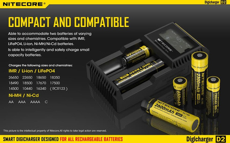 Battery charger - Nitecore Digicharger D2