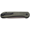 CIVIVI Button Lock Elementum Dark Green Micarta, Gray Stonewashed knife (C2103C)