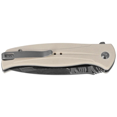Civivi Incindie Ivory G10 Folding Knife, Damascus (C23053-DS1)