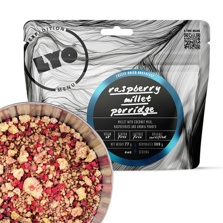 Lyo Food Expedition - Freeze-dried food ration- Jaglanka with raspberry and chokeberry