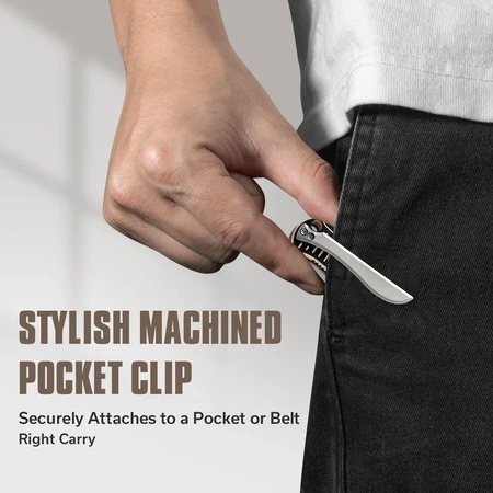 Civivi RS71 Ivory/Black G10 folding knife, Satin Nitro-V by Robert Saniscalchi (C23025-1)