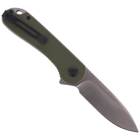 CIVIVI Elementum Flipper OD Green G10 knife, Satin Finish (C907E)