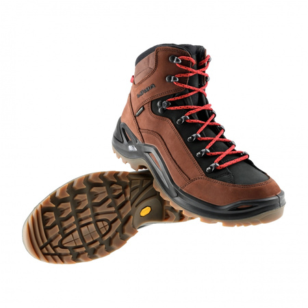 Lowa Renegade GTX Mid boots - mahogany/red