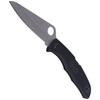Spyderco Pacific Salt 2 Black FRN Plain Folding Knife (C91PBK2)