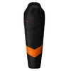 Alpinus sleeping bag - Classic 1050 - black and orange for right-handed people