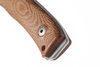 LionSteel Bushcraft Natural Canvas Micarta Knife (M4 CVN)