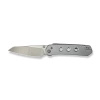 Civivi Vision FG Folding Knife Clear Lexan, Satin / Stonewashed Nitro-V by Snecx Tan (C23036-7)