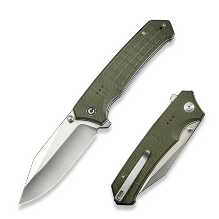 Civivi Tacticorix OD Green G10 Folding Knife, Satin Nitro-V (C23055-2)