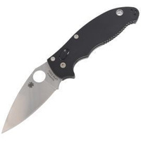 Spyderco Manix 2 G-10 Black Plain Folding Knife - C101GP2