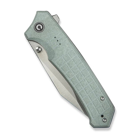 Civivi Tacticorix Gray Shredded G10 Folding Knife, Satin Nitro-V (C23055-3)