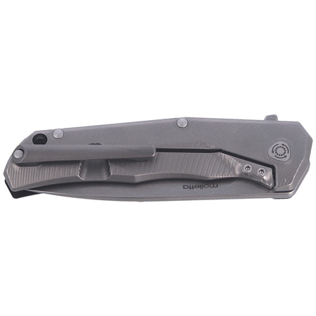 LionSteel T folding knife.R.E. G10 Black / Stone Washed Blade (TRE GBK)