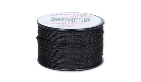 Atwood Rope - Nano Cord - 0.75mm - Black - Spool 91.5m