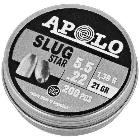 Apolo Slug Star 21 5.5 mm shotgun shell, 200 rounds. 1.36g/21.0gr (19312)