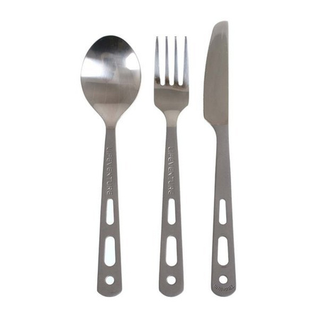 Titanium hiking cutlery - Lifeventure Titanium Cutlery Set