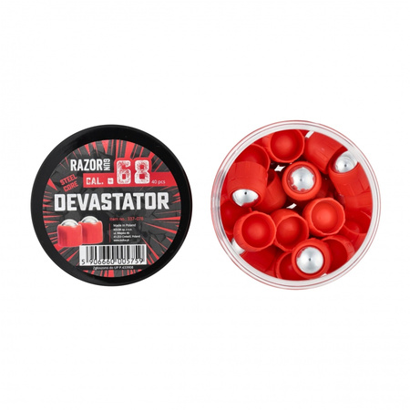 RazorGun - Steel Core Devastator caliber metal bullets. .68 / 40 pcs. for Umarex T4E HDS 68 kal.