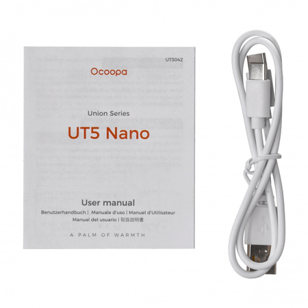 Ocoopa - UT5 Nano black electronic hand warmer