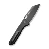 Civivi Nugz Black G10, Black Stonewashed 14C28N Folding Knife by Matthew Wehrwein (C23060-1)