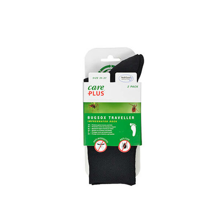 Anti-tick socks - Care Plus Bugsox Traveller Black (2-pack)