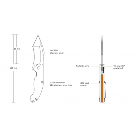 Ruike P851-B knife