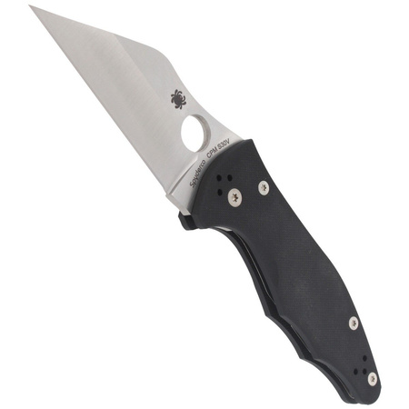 Spyderco Yojimbo 2 G-10 Black Plain Folding Knife - C85GP2