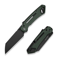 Civivi Buster FG Green Canvas Micarta Folding Knife, Black Stonewashed Nitro-V by Snecx Tan (C24052-3)