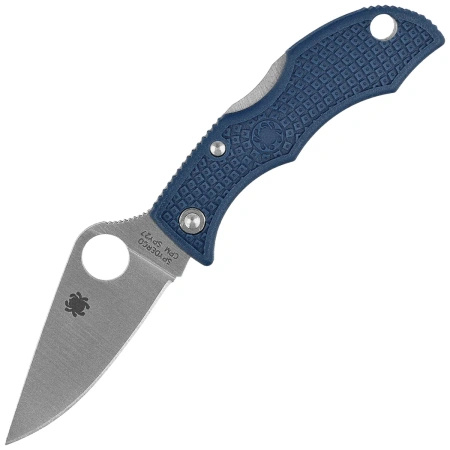 Spyderco Ladybug 3 Folding Knife Cobalt Blue FRN, Satin CPM SPY27 by Sal Glesser (LPCBL3)