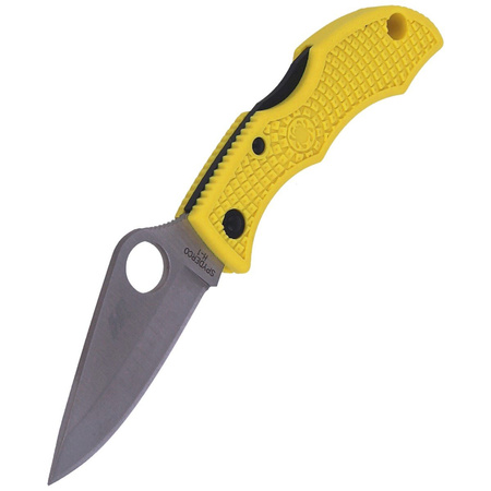 Spyderco Ladybug 3 Salt FRN Yellow Plain Folding Knife (LYLP3)