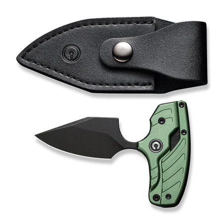 Civivi Typhoeus Green Aluminum, Black Stonewashed 14C28N (C21036-4) knife