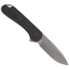 CIVIVI Elementum Flipper Black G10 knife, Satin Finish (C907A)