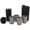 Set of 4 glasses + flask Stanley Adventure black 