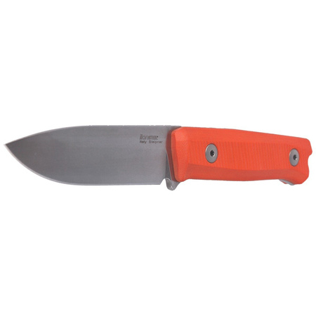 LionSteel Bushcraft G10 Orange / Stone Washed (B40 GOR) knife