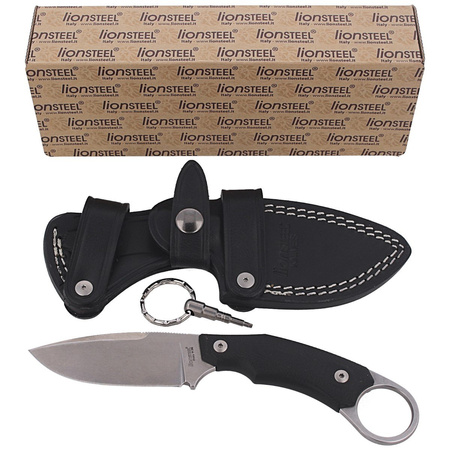 LionSteel H2 Karambit G10 Black, Stone Washed Blade (H2 GBK) knife