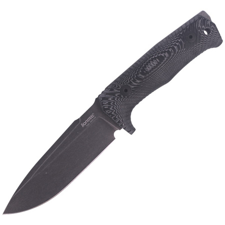 LionSteel Tactical Micarta Black / Black Blade knife (T5B MI)