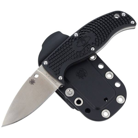 Spyderco Enuff FRN Black Leaf Plain Knife - FB31PBK