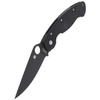 Spyderco Military Model G-10 Black / Black Blade Folding Knife (C36GPBK)